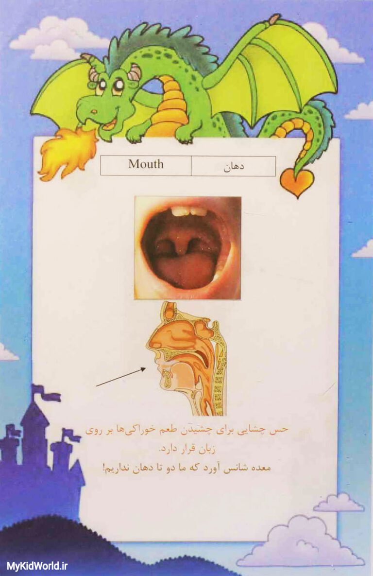 آموزش دو زبانه اجزای بدن - دهان mouth
