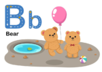 کاربرگ الفبای انگلیسی حرف Bb