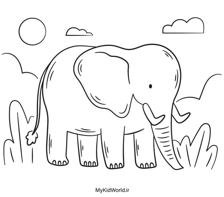 رنگ آمیزی حیوانات فیل