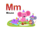 کاربرگ الفبای انگلیسی حرف Mm